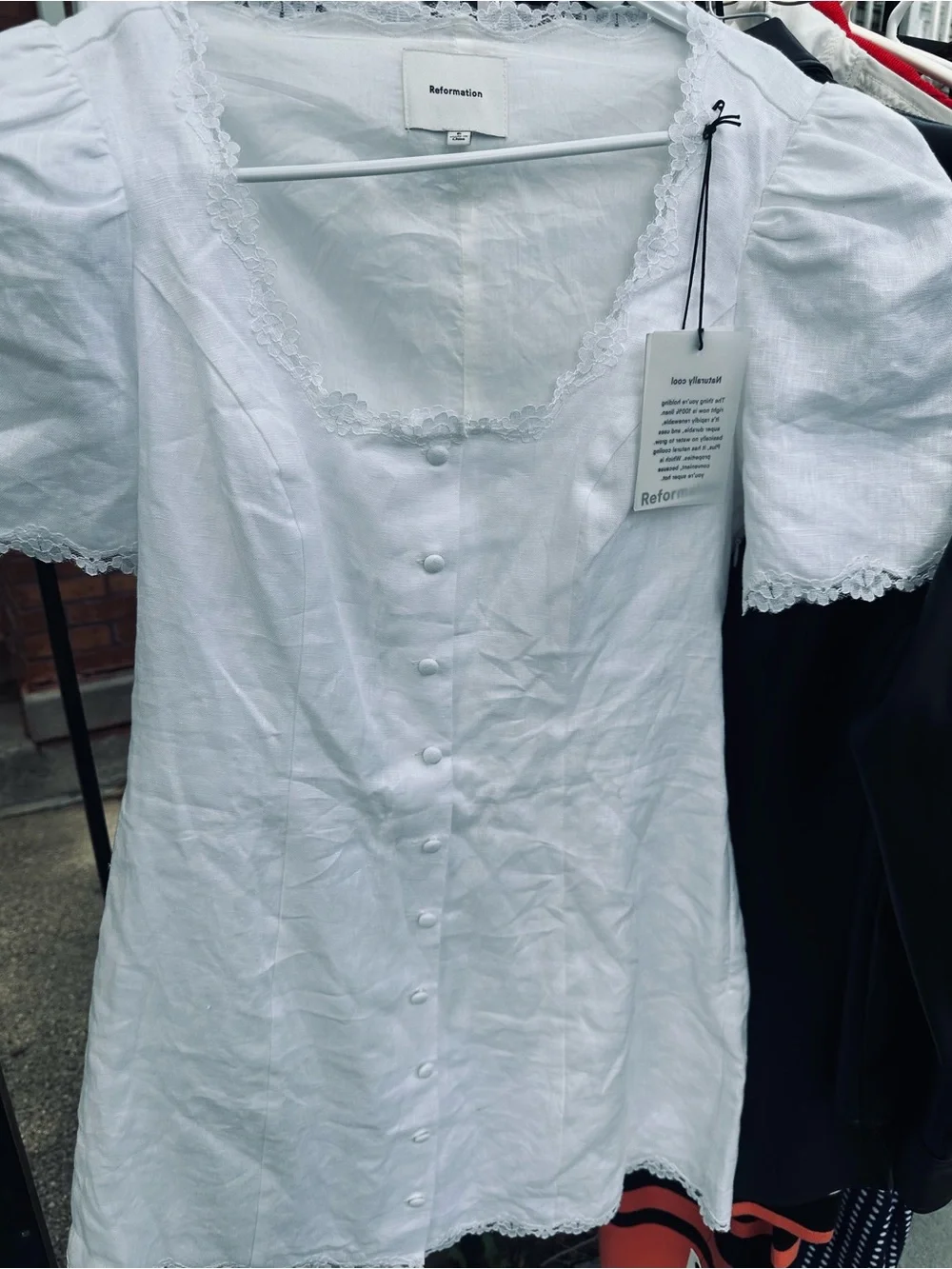 Reformation Anabella Linen Mini Dress NWT - Picture 1 of 5